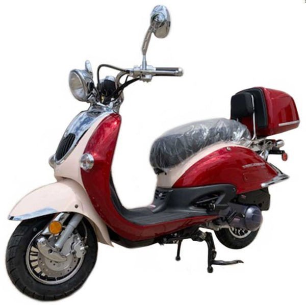 TrailMaster Sorrento 50cc Street Scooter, Ships Fully Assembled – Red