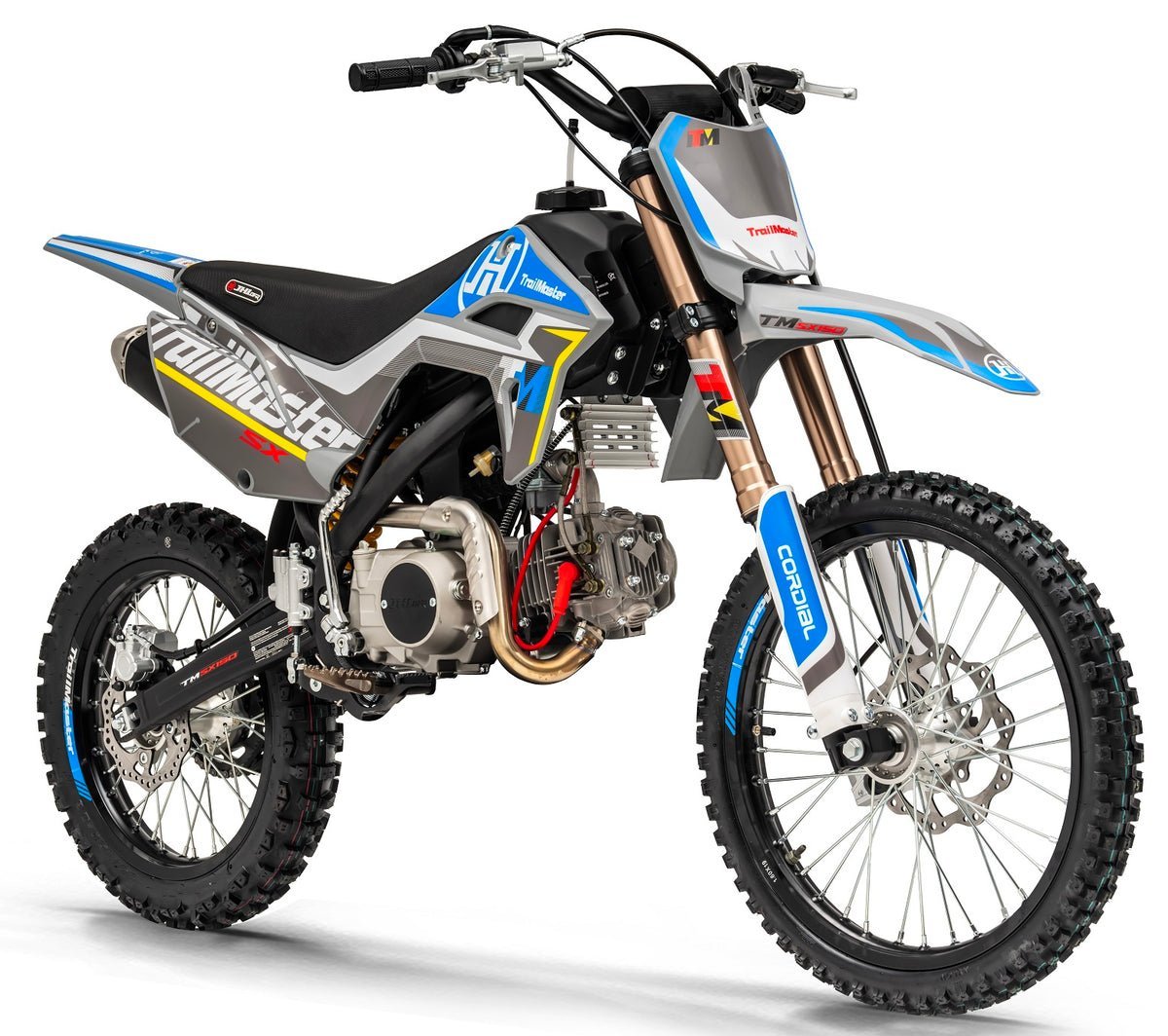 TrailMaster SX150 Pro Series Dirt Bike, Electric Start, 4-Speed Manual, Dual Disc Brakes, (19/16) Wheels – Red - Image 3