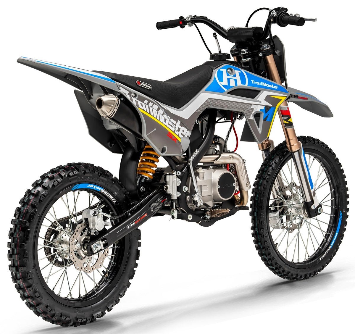 TrailMaster SX150 Pro Series Dirt Bike, Electric Start, 4-Speed Manual, Dual Disc Brakes, (19/16) Wheels – Red - Image 4