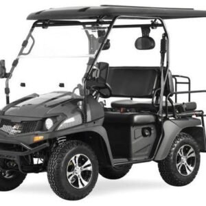 TrailMaster Taurus 200E-GX UTV Gas Golf Cart, Full Length Roof, 4-Seat, DOT Approved, Electronic Fuel Injection – Carbon Fiber