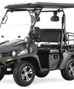 Alternative view of TrailMaster Taurus 200GX UTV Gas Golf Cart, Full Length Roof, 4-Seat, DOT Approved – Carbon Fiber