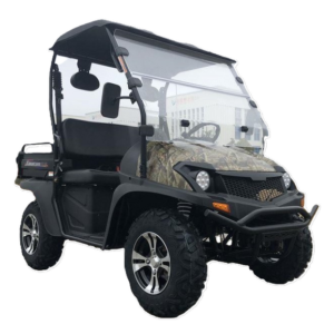 TrailMaster Taurus 200U Gas UTV High/Low Gear-Golf Cart Style UTV, Alloy Wheels – Tree Camo