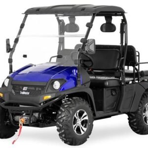 TrailMaster Taurus 450-GV Gas 4-Seat UTV, 4×4 High/Low Gear, Alloy Wheels – Blue