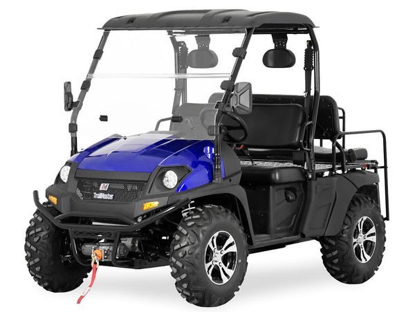 TrailMaster Taurus 450-GV Gas 4-Seat UTV, 4×4 High/Low Gear, Alloy Wheels – Blue
