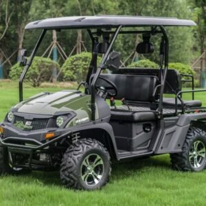 TrailMaster Taurus 450GX Gas Golf Cart, 26hp EFI Engine, 2×4/4×4 H/L Gear with Locking Differential – Green