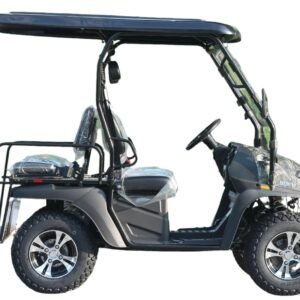 Alternative view of TrailMaster Taurus 50EV 4-Seat Electric Golf Cart, 60 Volt, Full DOT Light Package Included – Red