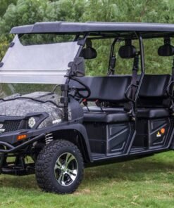 Alternative view of TrailMaster Taurus 80ED-U 4-Seat Electric Golf Cart with Dump Bed, 72 Volt, Aluminum Alloy Wheels – Tree Camo