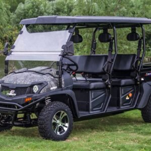 Alternative view of TrailMaster Taurus 80ED-U 4-Seat Electric Golf Cart with Dump Bed, 72 Volt, Aluminum Alloy Wheels – Tree Camo