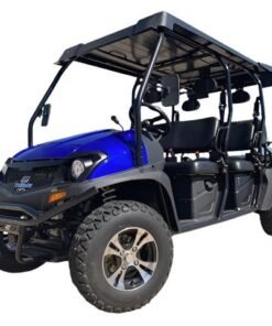 Alternative view of TrailMaster Taurus4 450 Gas 6-Seat UTV, 4×4 High/Low Gear, Alloy Wheels – Blue