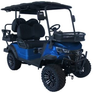 Alternative view of TrailMaster TBM X4 Electric Golf Cart, 5kW Lithium Battery – Blue