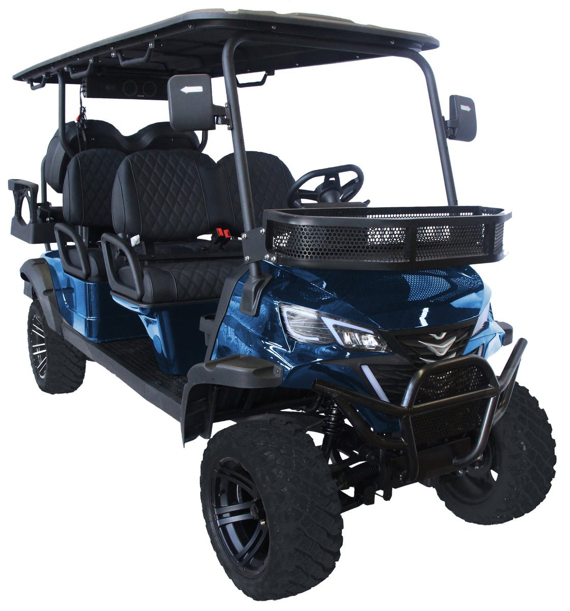 TrailMaster TBM X6 6-seater Electric Golf Cart, 5kW Lithium Battery – Blue - Image 2