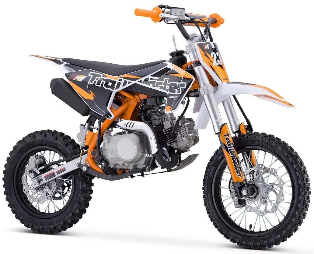 TrailMaster TM23 125cc Dirt Bike, 4-Speed Auto, Electric Start (14/12), Ages 12 and up – Red - Image 3