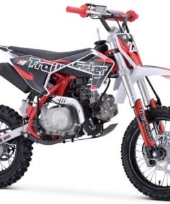 TrailMaster TM23 125cc Dirt Bike, 4-Speed Auto, Electric Start (14/12), Ages 12 and up – Red