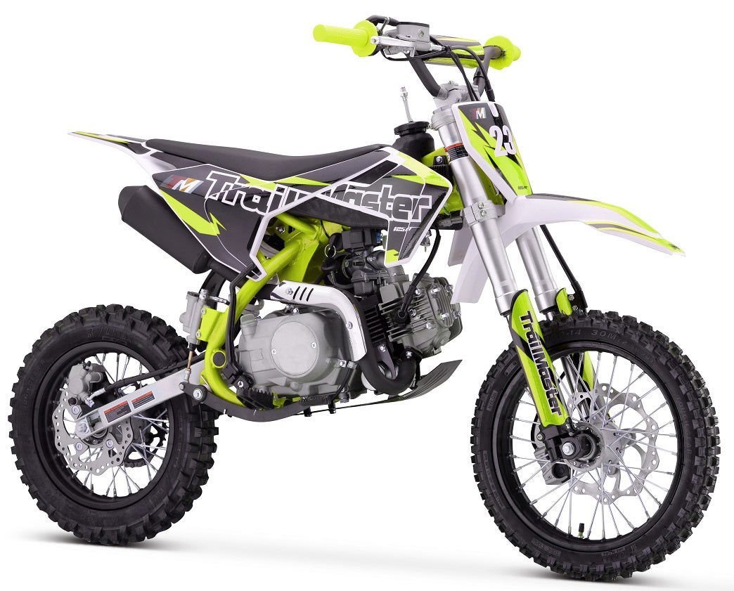 TrailMaster TM23 125cc Dirt Bike, 4-Speed Auto, Electric Start (14/12), Ages 12 and up – Red - Image 4