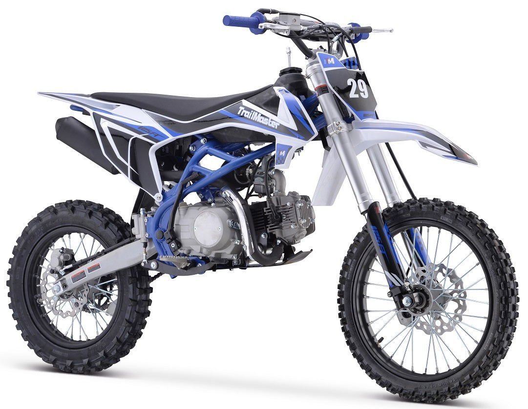 TrailMaster TM29 125cc Dirt Bike, Large Frame, 4-Speed Manual, with Electric Start (17/14), Ages 12 and up – Green - Image 3