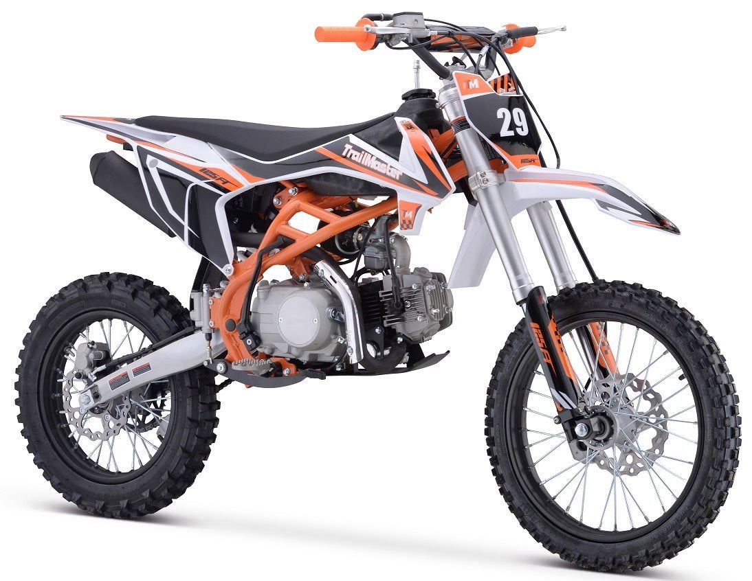 TrailMaster TM29 125cc Dirt Bike, Large Frame, 4-Speed Manual, with Electric Start (17/14), Ages 12 and up – Green - Image 4