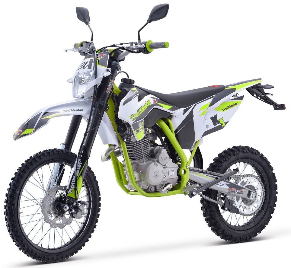 TrailMaster TM31X PRO 250cc Dirt Bike 5-Speed Manual Dual Disc Brakes, Electric Start with Kick backup (19/16) – Orange - Image 4
