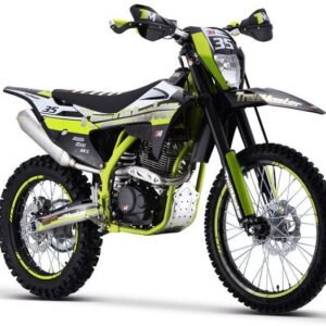 TrailMaster TM35 250cc Dirt Bike, 5-Speed Manual, Dual Disc Brakes, (21/18) Wheels – Green