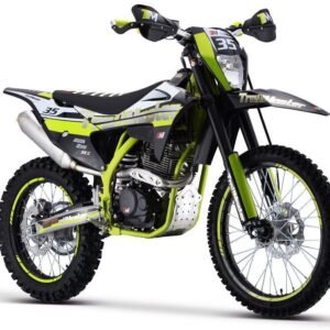 Alternative view of TrailMaster TM35 250cc Dirt Bike, 5-Speed Manual, Dual Disc Brakes, (21/18) Wheels – Green