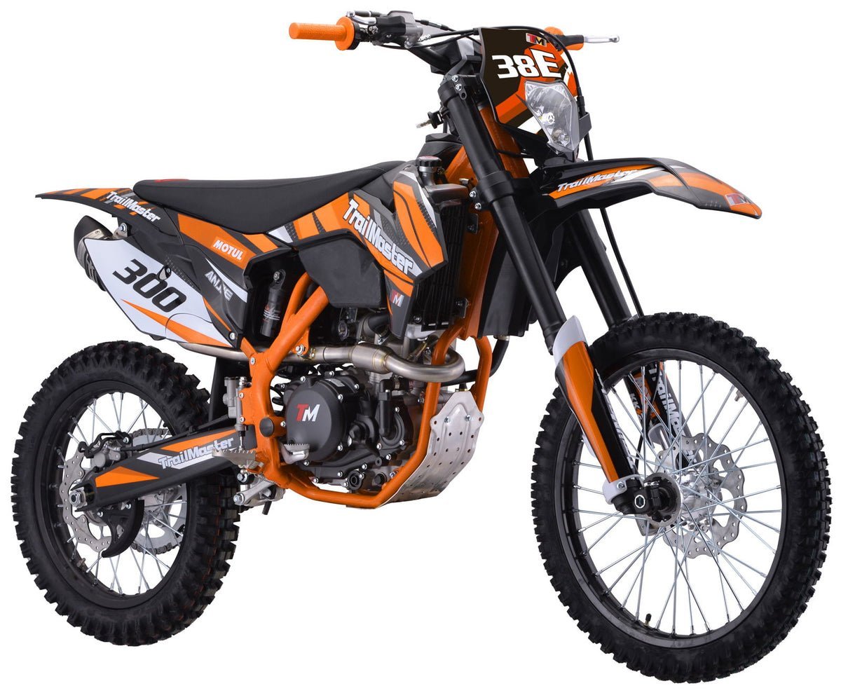 TrailMaster TM38E 300 EFI Dirtbike 31hp, 6-Speed Manual, Liquid Cooled – Green - Image 3