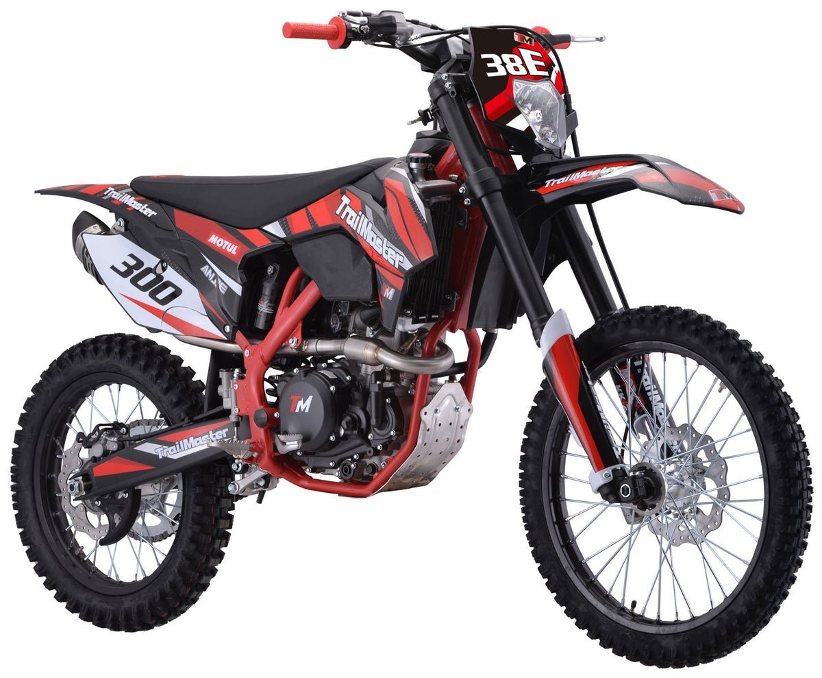 TrailMaster TM38E 300 EFI Dirtbike 31hp, 6-Speed Manual, Liquid Cooled – Green - Image 4