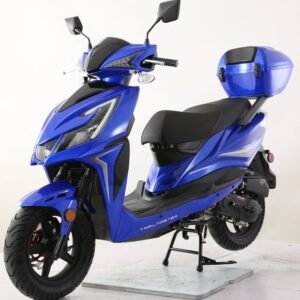 TrailMaster Trophy 150cc Street Scooter, Ships Fully Assembled – Blue