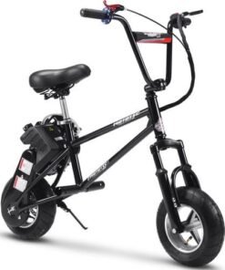 V2 BMX Style Gas Powered Mini Bike, 49cc 2-Stroke – Black