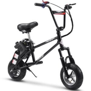 V2 BMX Style Gas Powered Mini Bike, 49cc 2-Stroke – Black