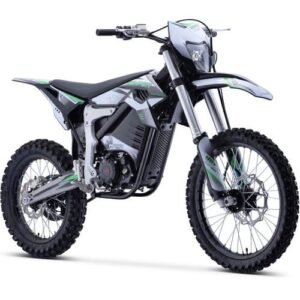 Alternative view of Venom Electric Dirt Bike, 4-Speed Manual, 72v 12000w, 21/18 inch Wheels – White