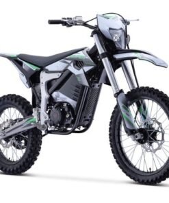 Venom Electric Dirt Bike, 4-Speed Manual, 72v 12000w, 21/18 inch Wheels – White