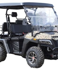 Alternative view of Victory 450 Gas Golf Cart, Electronic Fuel Injection, 4WD, Automatic with Reverse, Deluxe Alloy Wheels, Front Winch, Windshield – Camo