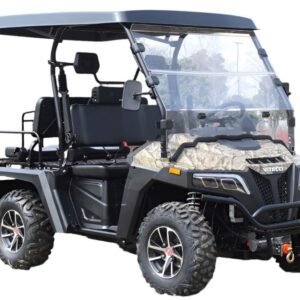 Alternative view of Victory 450 Gas Golf Cart, Electronic Fuel Injection, 4WD, Automatic with Reverse, Deluxe Alloy Wheels, Front Winch, Windshield – Camo