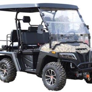 Victory 450 Gas Golf Cart, Electronic Fuel Injection, 4WD, Automatic with Reverse, Deluxe Alloy Wheels, Front Winch, Windshield – Camo