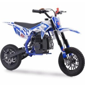 Villain Kids Gas Dirt Bike, 52cc 2-Stroke, Ages 6 and up – Blue