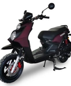 Vision 150cc Street Scooter, Automatic, Front Disc Brake, 12 inch Aluminum Wheel – Red
