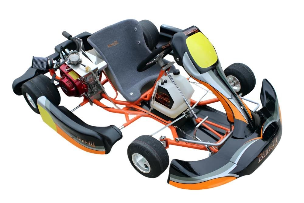 VS1 Adult Racing Go Kart, 196cc Clone Engine, Chrome Moly Steel Frame - Image 2