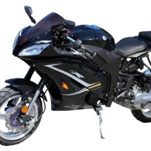 Wasp 50cc Sport Motorcycle, Automatic Shifting, Front Disc Brake, 13-inch Alloy Wheels – Black