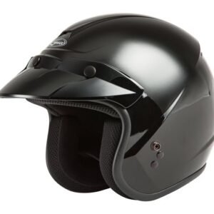 Youth Of-2y Open-Face Helmet Black Yl