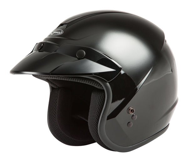 Youth Of-2y Open-Face Helmet Black Ym