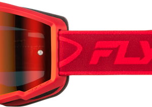 Youth Zone Goggle Red/Crimson W/ Red Mirror/Smoke Lens