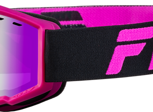 Yth Focus Snow Goggle Blk/Pink W/ Pink Mirror/Rose Lens