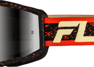 Yth Zone Goggle Blk/Red/Cream W/ Silver Mirror/Smoke Lens