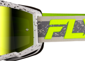Yth Zone Goggle Drk Gry/Hi-Vis W/ Iridescent Grn Mirror Lens