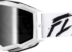 Zone Elite Goggle Black/White W/ Black Mirror/Smoke Lens