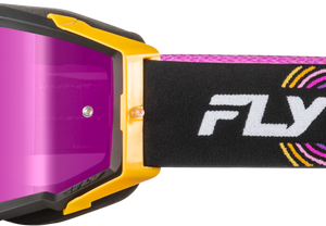 Zone Elite Goggle Blk/Yel/Pur W/ Magenta Mirror/Smoke Lens