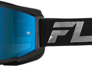 Zone Goggle Black/Black W/ Sky Blue Mirror/Smoke Lens