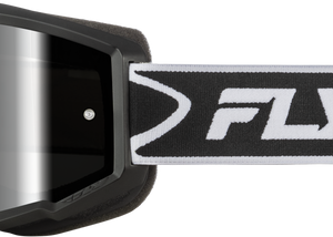 Zone Goggle Black/White W/Black Mirror/Smoke Lens