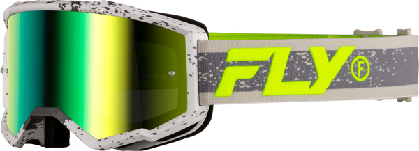 Zone Goggle Dark Grey/Hi-Vis W/ Iridescent Grn Mirror Lens