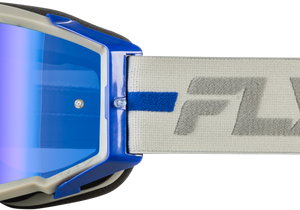 Zone Pro Goggle Grey/Blue W/ Blue Mirror/Smoke Lens