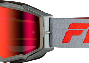 Zone Pro Goggle Grey/Red W/ Light Red Mirror/Amber Lens